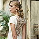 Ivory Open Back Wedding Dress with Lace on the Back and with Train L24, Wedding dresses, Kiev,  Фото №1