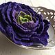 Rose purple wool brooch. Brooches. florawool (florawool). My Livemaster. Фото №4