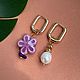 Серьги с подвесками. Серьги классические. Katerina Moroz accessories for you (katerinamoroz). Ярмарка Мастеров.  Фото №4