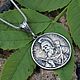 Medallion male-female with the image of Hayk Nahapet silver HH0075. Locket. Sunny Silver. My Livemaster. Фото №4