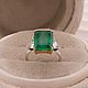 Золотое кольцо с изумрудом и бриллиантами. Кольцо-печатка. FROLOF JEWELRY. Интернет-магазин Ярмарка Мастеров.  Фото №2