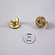 Magnetic button 10mm, gold color, Snap buttons, Naro-Fominsk,  Фото №1
