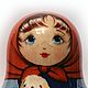Неваляшка "Люси Матрёшкина" (с щенком золотистого ретривера). Матрешки. Мир матрёшки (mir-matrioshki). Ярмарка Мастеров.  Фото №4
