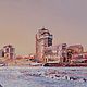 Заказать Картина маслом городской пейзаж река зима Ростов-на-Дону. Кириллова Светлана. Ярмарка Мастеров. . Картины Фото №3