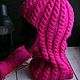Заказать Балаклава из кашемира и мохера с косами "Wooly". 150Hz (Анна) (mantrahat). Ярмарка Мастеров. . Балаклавы Фото №3