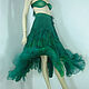 Order Wraparound skirt  boho style  "Emerald". Boho skirts (grifelt). Livemaster. . Skirts Фото №3