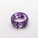 Epoxy resin ring with Lilac flowers'. Rings. greenwood44. My Livemaster. Фото №4