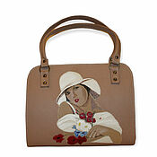 Сумки и аксессуары handmade. Livemaster - original item Leather artistic handbag "Tamara Lempicka. In the Midsummer". Handmade.
