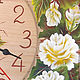 Order Watch cedar Rose White rose. Original painted Souvenirs and gift. Livemaster. . Watch Фото №3