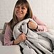 Blanket with hemp filler, one-and-a-half-bed 140h205 cm satin. Blanket. Hemp bags and yarn | Alyona Larina (hempforlife). My Livemaster. Фото №4