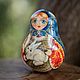Неваляшка - Матрена с зайчиком, Новогодние сувениры, Хотьково,  Фото №1