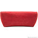 Leather eyeglass case (red). Eyeglass case. Russian leather Guild. My Livemaster. Фото №4