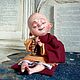  Маленький монах. Интерьерная кукла. Жанна Мушавкина. Ярмарка Мастеров.  Фото №6