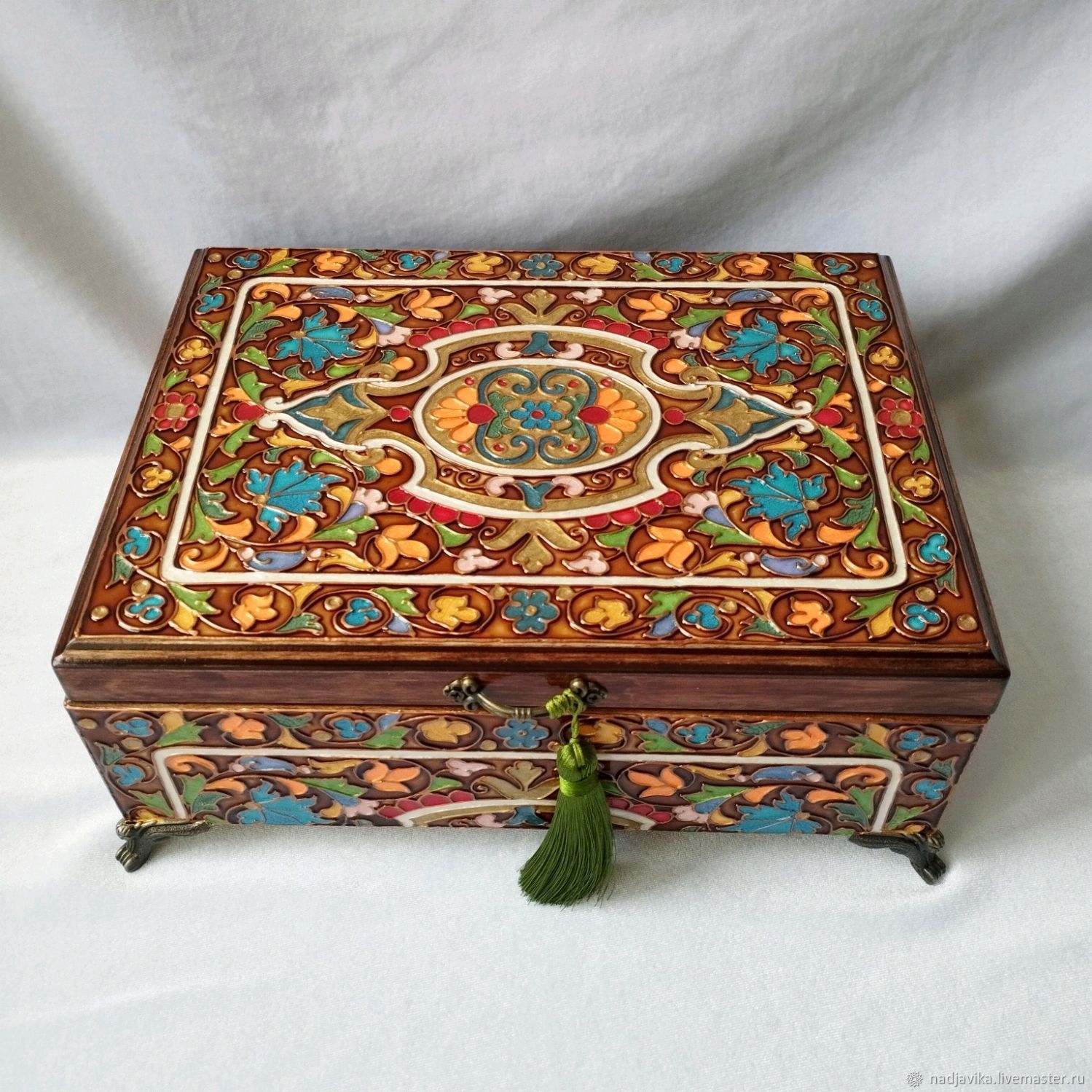 Шкатулка для украшений "Зелёный чай" в интернет-магазине Ярмарка ...