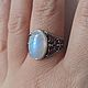 Ring: ' Tonia' - moonstone, silver, Rings, Moscow,  Фото №1