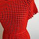 Order Red summer knitted dress. Knitted with love. Livemaster. . Dresses Фото №3