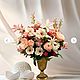 Заказать Композиция из премиальных искусственных цветов в вазе. Flower&Deco. Ярмарка Мастеров. . Композиции Фото №3