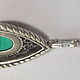 Colgante de plata colgante malaquita Scan 925 estrella de plata de la URSS. Vintage pendants. Aleshina. Ярмарка Мастеров.  Фото №6