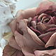 FABRIC FLOWERS. Chiffon rose ' Velvet wine'. Brooches. fioridellavita. My Livemaster. Фото №4