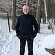 Свитер мужской женский "Король Севера" темно-синий шерстяной. Свитеры мужские. IRINA GRUDKINA Handmade Knitwear. Ярмарка Мастеров.  Фото №4