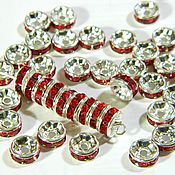 Материалы для творчества handmade. Livemaster - original item Beads separators with rhinestones. PCs. Handmade.