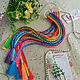 Резинка с разноцветными косичками. Заколки и резинки для волос. Bantiki-samara. Интернет-магазин Ярмарка Мастеров.  Фото №2