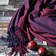 Stole 'Red plum'. Hand weaving, Wraps, Smolensk,  Фото №1