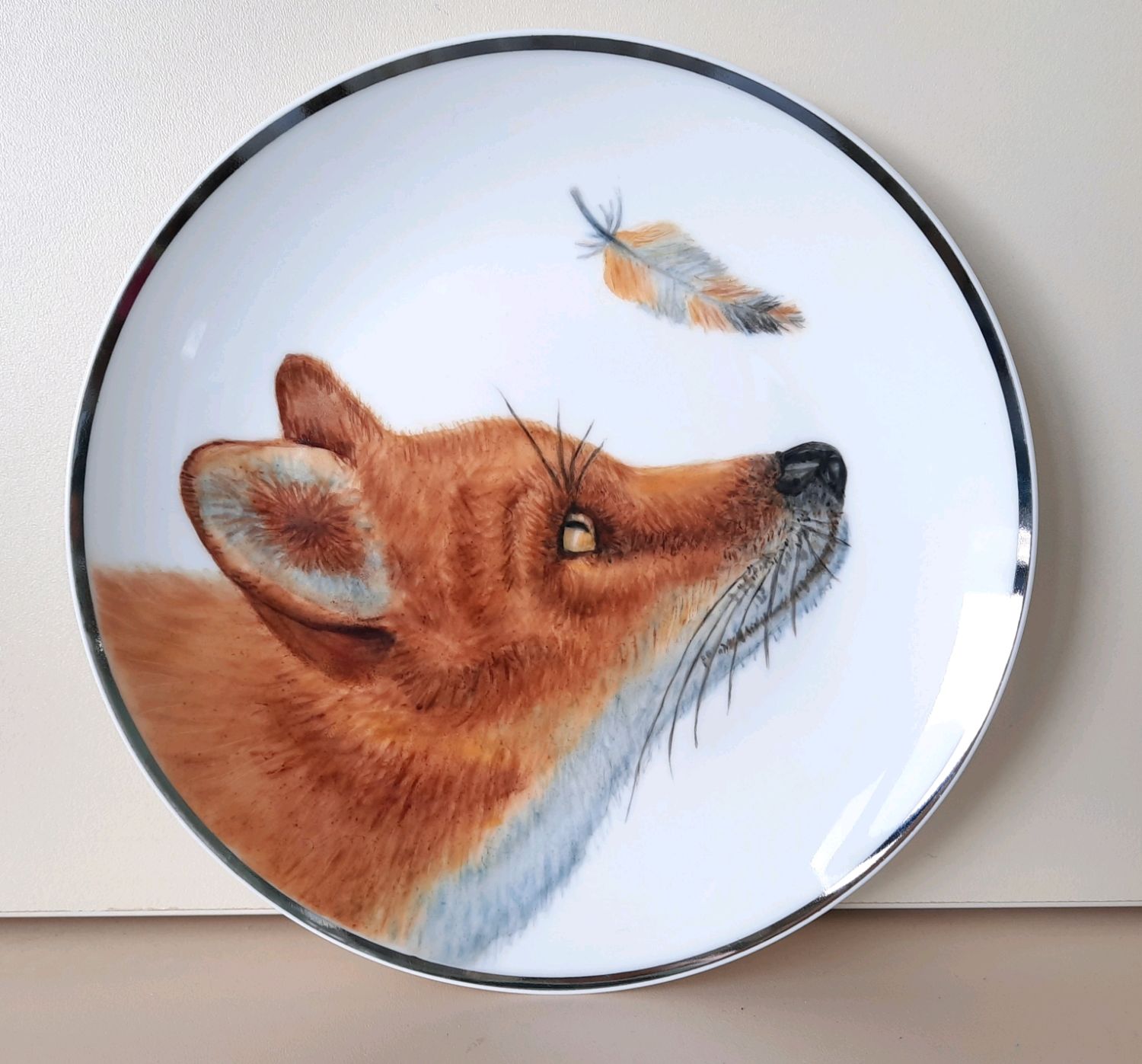 Тарелка с лисичкой