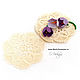 Openwork napkins - coasters (set of 6 PCs.). Swipe. Cross stitch and beads!. My Livemaster. Фото №12