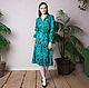 Jersey dress 'emerald forest', Dresses, Moscow,  Фото №1