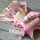 Order Pink ribbon with kittens. Anghelina Kodryan. Livemaster. . Hairpins and elastic bands for hair Фото №3