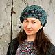 Мериносовый берет ,,Сумеречный Бохо". Береты. ЕЛЕНА ВАУЛИНА. Интернет-магазин Ярмарка Мастеров.  Фото №2