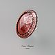 Terracotta Gradient Ring with Terracotta Jasper Ural. Rings. Elena Potsepnya Jewelry. My Livemaster. Фото №4