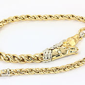 Украшения handmade. Livemaster - original item 65.3 Grams Equestrian Necklace, Gold Equestrian Necklace, 14K Yellow G. Handmade.