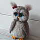 Blue-eyed owl toy from wool. Felted Toy. handmade toys by Mari (handmademari). My Livemaster. Фото №4