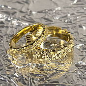 Украшения handmade. Livemaster - original item Gold engagement rings with diamonds 