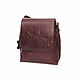 Order  Women's burgundy leather handbag Ruby S86-682. Natalia Kalinovskaya. Livemaster. . Crossbody bag Фото №3