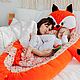 Гнездышко для ребёнка 0-3 года / Кокон / Мобильная кроватка «Лисуня». Кокон-гнездо. Растём с малышом. Ярмарка Мастеров.  Фото №6
