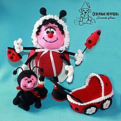 Куклы и игрушки handmade. Livemaster - original item Soft toys: Ladybug baby. Handmade.