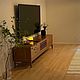 Заказать Тумба под ТВ из массива ореха. Мебель на заказ U.LOFT. Ярмарка Мастеров. . Тумбы Фото №3