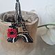   weekend in Paris. Брошь-булавка. Handmade-with-love-13. Ярмарка Мастеров.  Фото №8