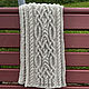 Шарф мужской, женский "Две дороги" (меринос с хлопком). Шарфы. IRINA GRUDKINA Handmade Knitwear. Ярмарка Мастеров.  Фото №6