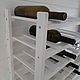 Wine rack for 25 bottles in white. Shelving. Color Wood. Online shopping on My Livemaster.  Фото №2