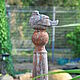 Order Sparrow on a high concrete column aged garden decor. Decor concrete Azov Garden. Livemaster. . Figurines Фото №3