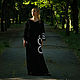 Black Ethnic Linen Tunic «Water Lily». Dresses. mongolia. Online shopping on My Livemaster.  Фото №2