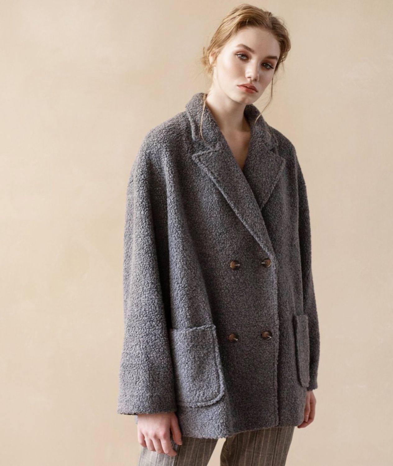 Пальто-пиджак женское оверсайз