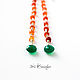 Order Long earrings of carnelian and onyx 'Orange mood' 925 silver. Author studio Kamelya - Polina. Livemaster. . Earrings Фото №3