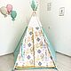 Вигвам на пять опор вигвам пятигранный. Вигвам. Маргарита tipi_workshop. Интернет-магазин Ярмарка Мастеров.  Фото №2
