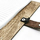 Handmade A5 wooden notebook with leather binding. Notebooks. semejnaya-masterskaya-bambuk. My Livemaster. Фото №4