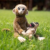 Куклы и игрушки handmade. Livemaster - original item Teddy Animals: The Monkey Chita.. Handmade.
